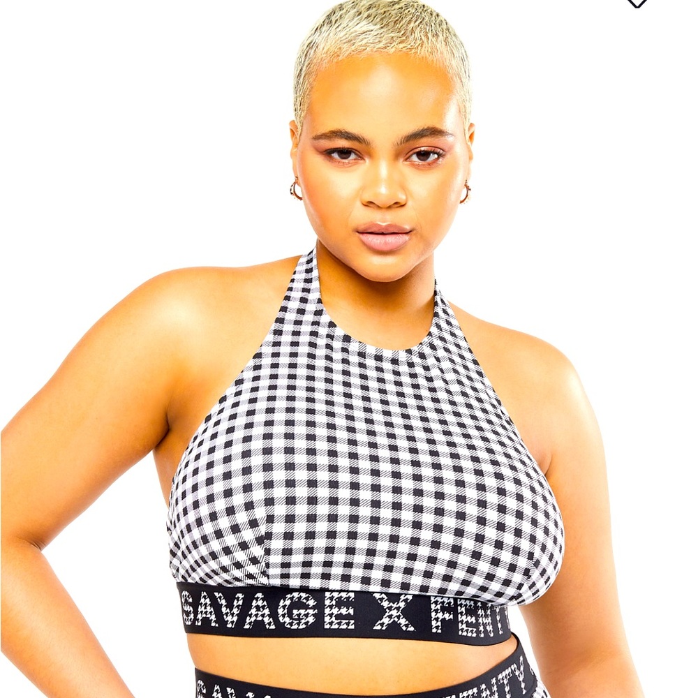 NWT Savage X Fenty Forever Savage High Neck Halter Bralette